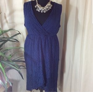 Torrid sz 3 navy lace dress